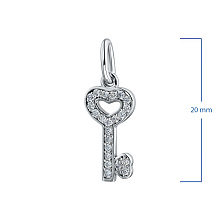 Подвеска из комбинированного золота с бриллиантами