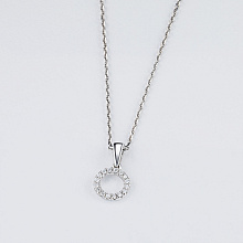 Подвеска из комбинированного золота с бриллиантами