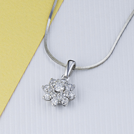 Подвеска из белого золота