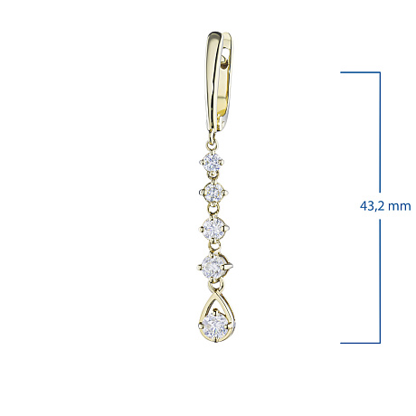 Серьги из желтого золота