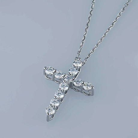 Подвеска из белого золота