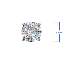 Подвеска из белого золота c бриллиантами