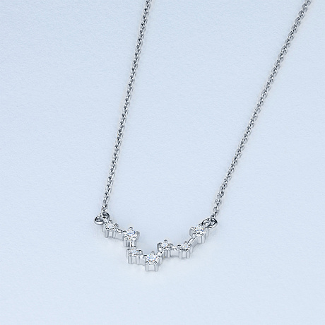 Колье из белого золота