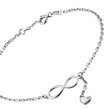 Браслет из белого золота с бриллиантом