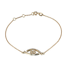 Браслет из желтого золота c бриллиантами