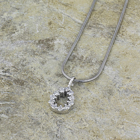 Подвеска из белого золота