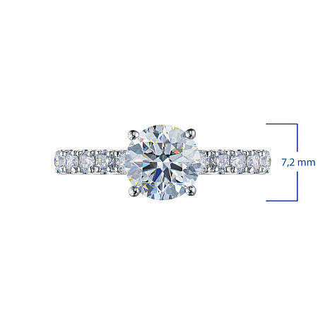 Кольцо из белого золота