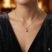 Подвеска из желтого золота с бриллиантом