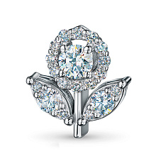 Подвеска из белого золота c бриллиантами