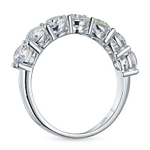 Кольцо из белого золота c бриллиантами