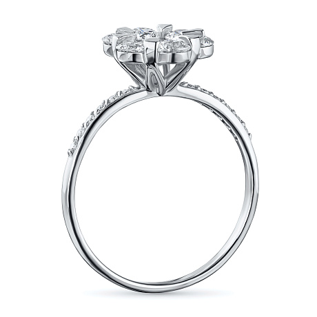 Кольцо из белого золота