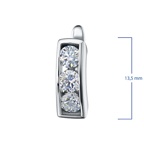 Серьги из белого золота