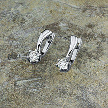 Серьги из белого золота