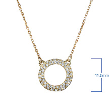 Колье из желтого золота c бриллиантами