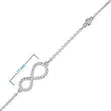 Браслет из белого золота c бриллиантами