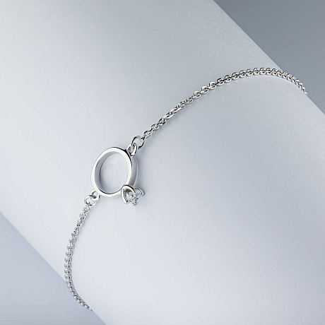 Браслет из белого золота