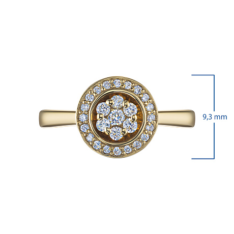 Кольцо из желтого золота