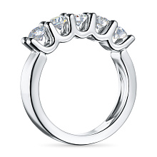 Кольцо из белого золота c бриллиантами