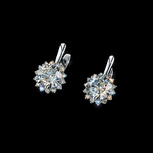 Серьги из белого золота
