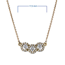 Колье из желтого золота c бриллиантами