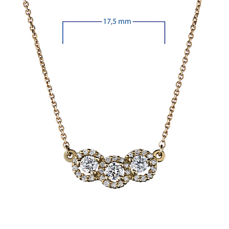 Колье из желтого золота