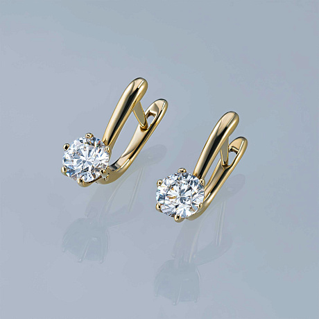 Серьги из желтого золота