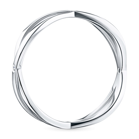 Кольцо из серебра с бриллиантами