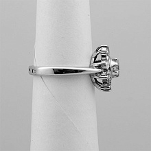 Кольцо из белого золота c бриллиантами