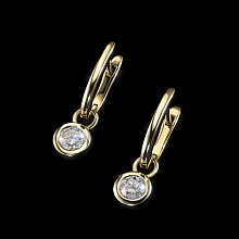 Серьги из желтого золота