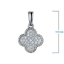 Подвеска из белого золота c бриллиантами