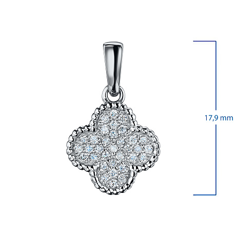 Подвеска из белого золота