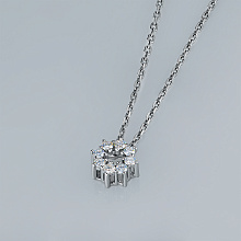 Подвеска из серебра c бриллиантами