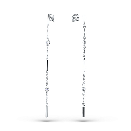 Пусеты из серебра