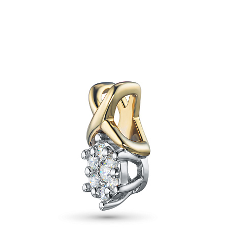 Подвеска из комбинированного золота