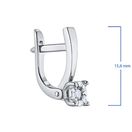 Серьги из белого золота