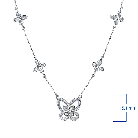 Колье из белого золота