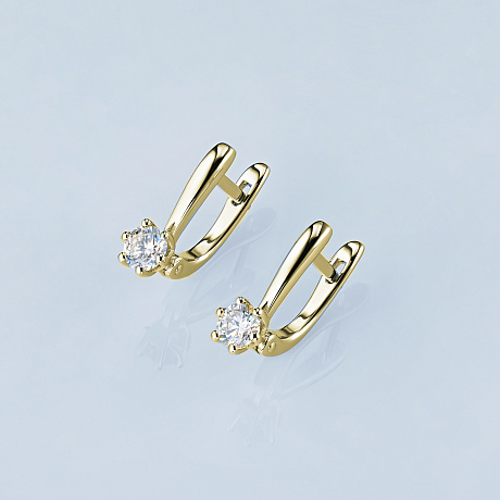 Серьги из желтого золота