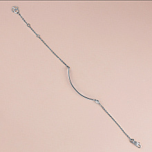 Браслет из серебра с бриллиантом