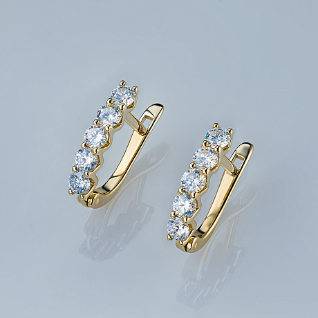 Серьги из желтого золота
