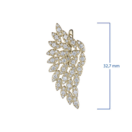 Серьги из желтого золота