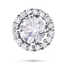 Подвеска из комбинированного золота с бриллиантами