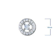 Подвеска из серебра c бриллиантами