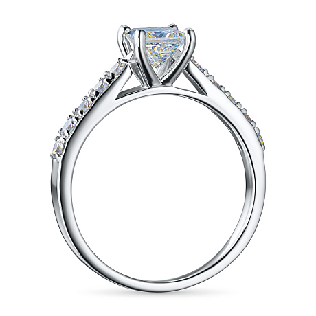 Кольцо из белого золота