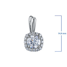 Серьги из белого золота c бриллиантами