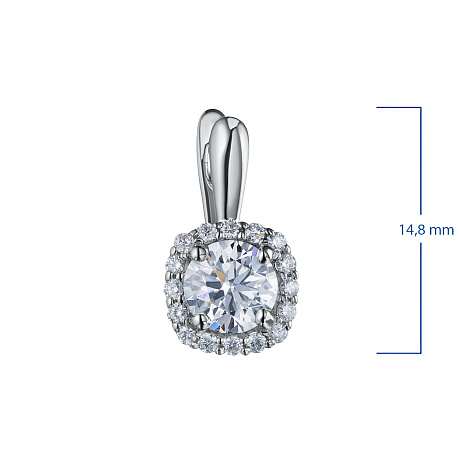 Серьги из белого золота