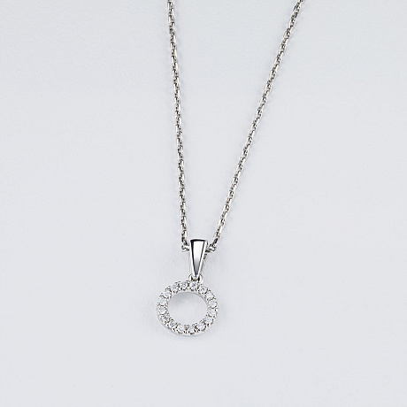 Подвеска из белого золота