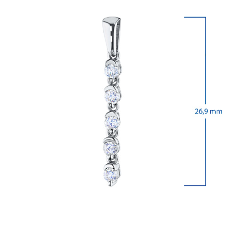 Подвеска из белого золота