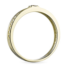 Кольцо из желтого золота с бриллиантами