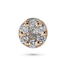 Подвеска из красного золота с бриллиантами