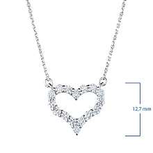 Колье из белого золота c бриллиантами